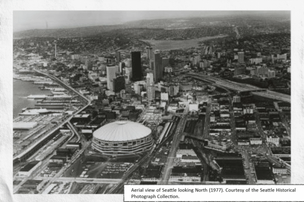 Resized 1977 Seattle Aerial View Of Seattle Seattle Historical Photograph Collection 2