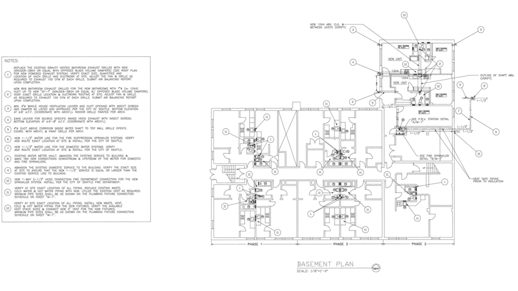 1992 Bremer Apartments Rehabilitation Basement Floorplan