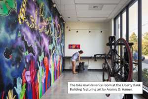 Liberty Bank Building Bike Room Art Aramis O. Hamer